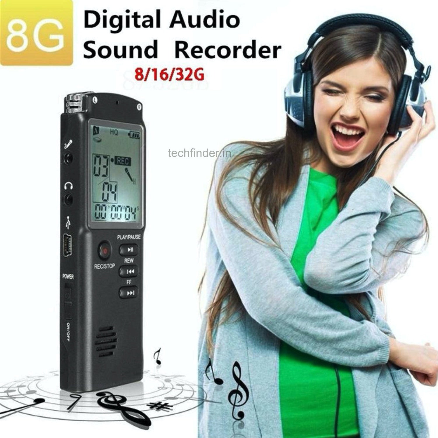 8GB Digital Audio Voice Recorder 8GB Digital Audio Voice Recorder